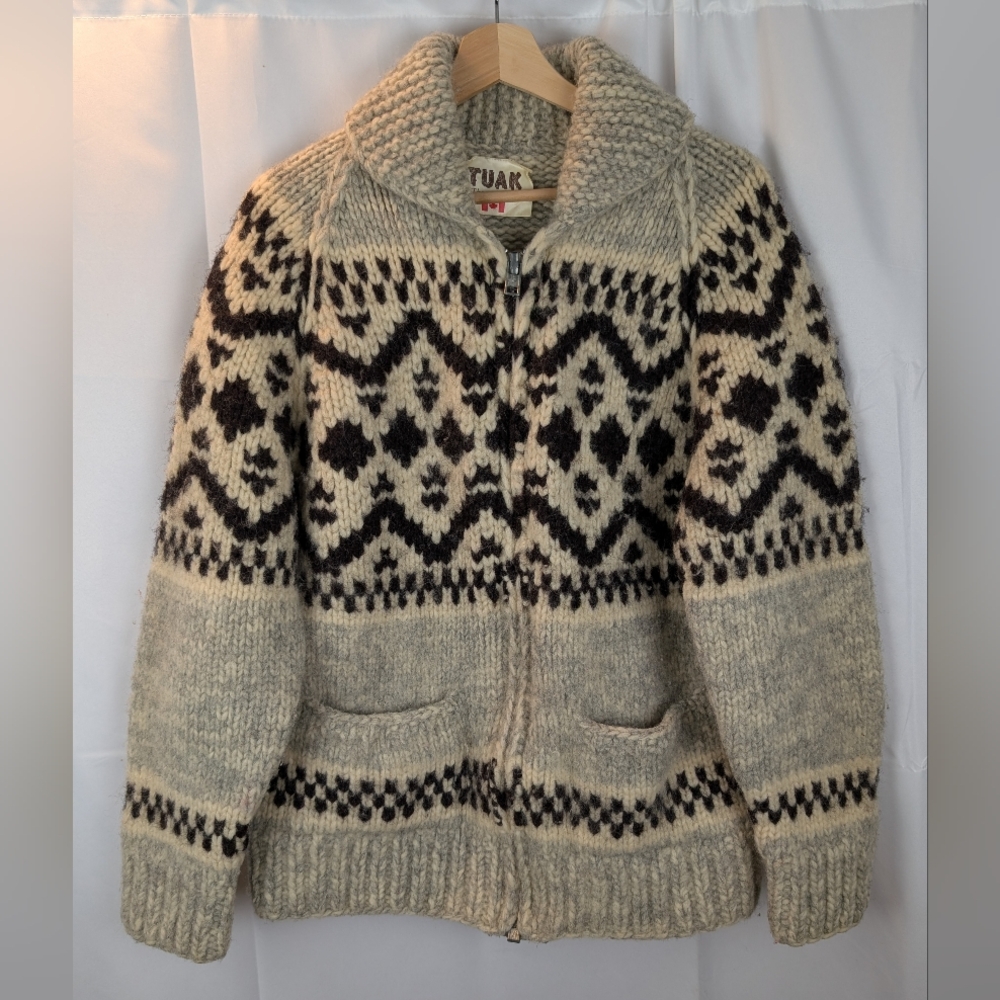 TUAK brand Cowichan sweater size L(by measurements )VGUC